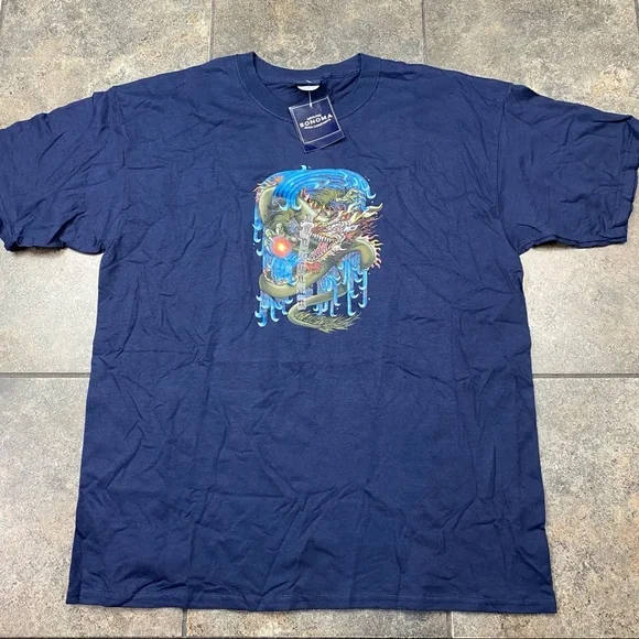 Sonoma Shirts New Mens Vtg Sonoma Jean Company Dragon Short